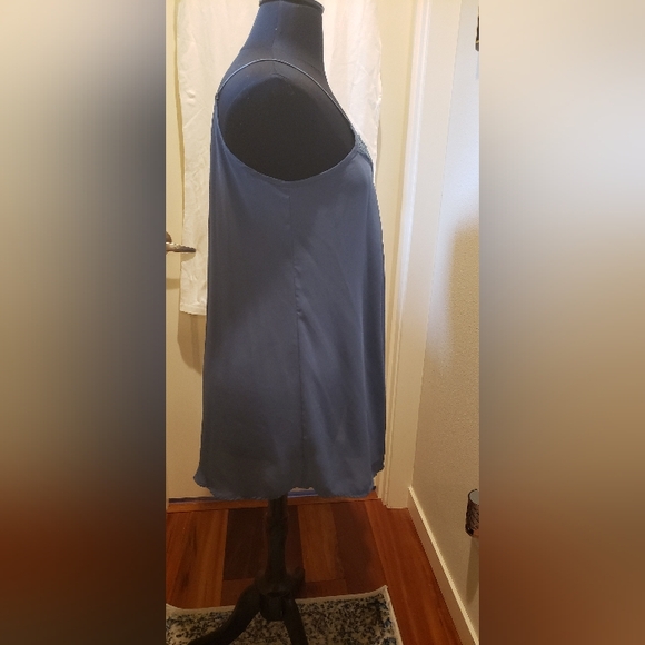 Bebonnie Womens Blue Sleeveless Chemise - Picture 4 of 11